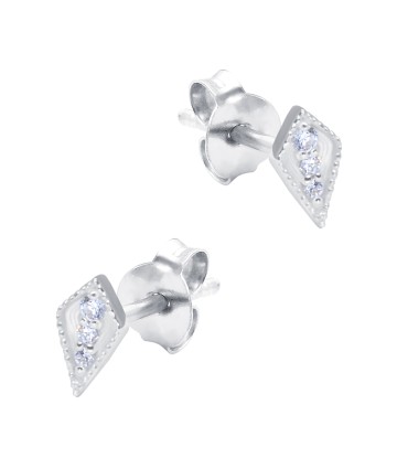 Beautiful CZ Crystal Silver Stud Earring STS-6207